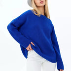 Royal Drop-Shoulder Knit Sweater