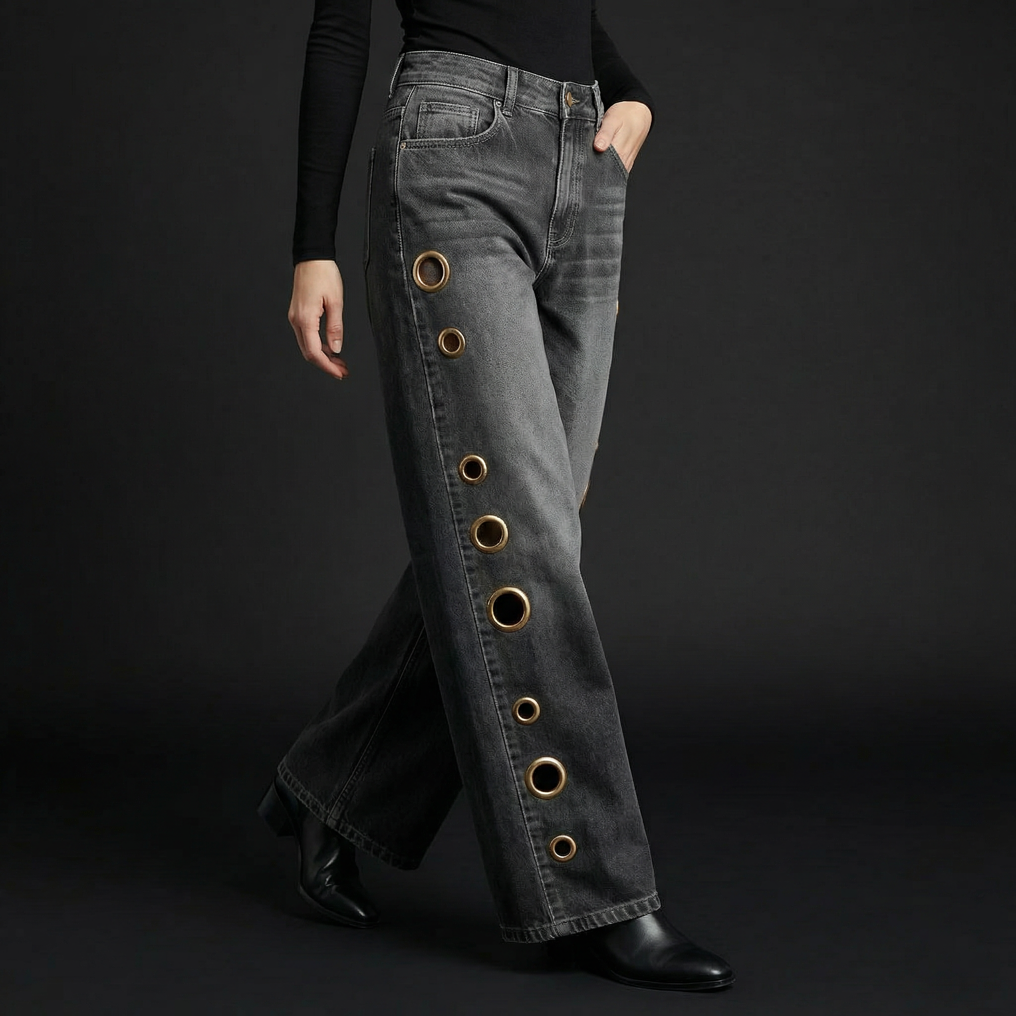 Vionne Rivet Jeans